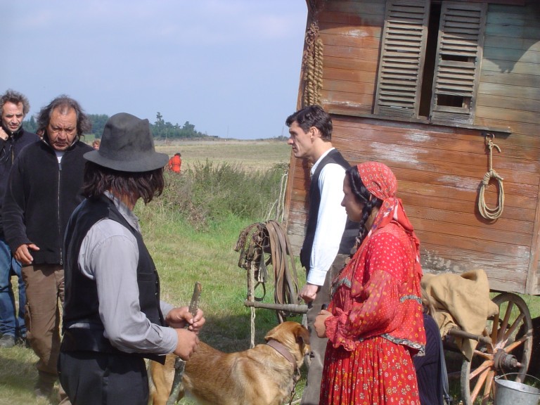 Roulote dans le tournage de Liberté deTony Gatlif avec Marc Lavoine